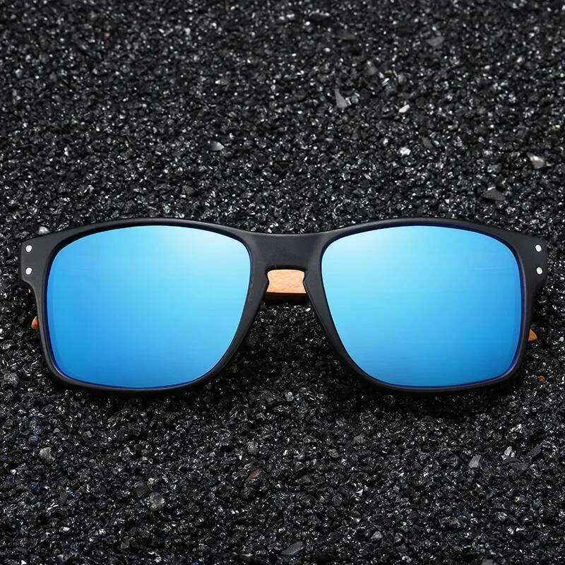 Fashion Design Sunglasses Men Polarized Wood Handmade Eyewear Outdoor Camping Driving Sun Glasses for Man Gafas De Sol Hombre Y260207