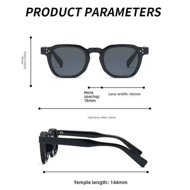 Retro Square Men Rivets Sunglasses Shades Outdoor UV400 Fashion Women Green Sun Glasses for Sunscreen Travel Cycling Y260207
