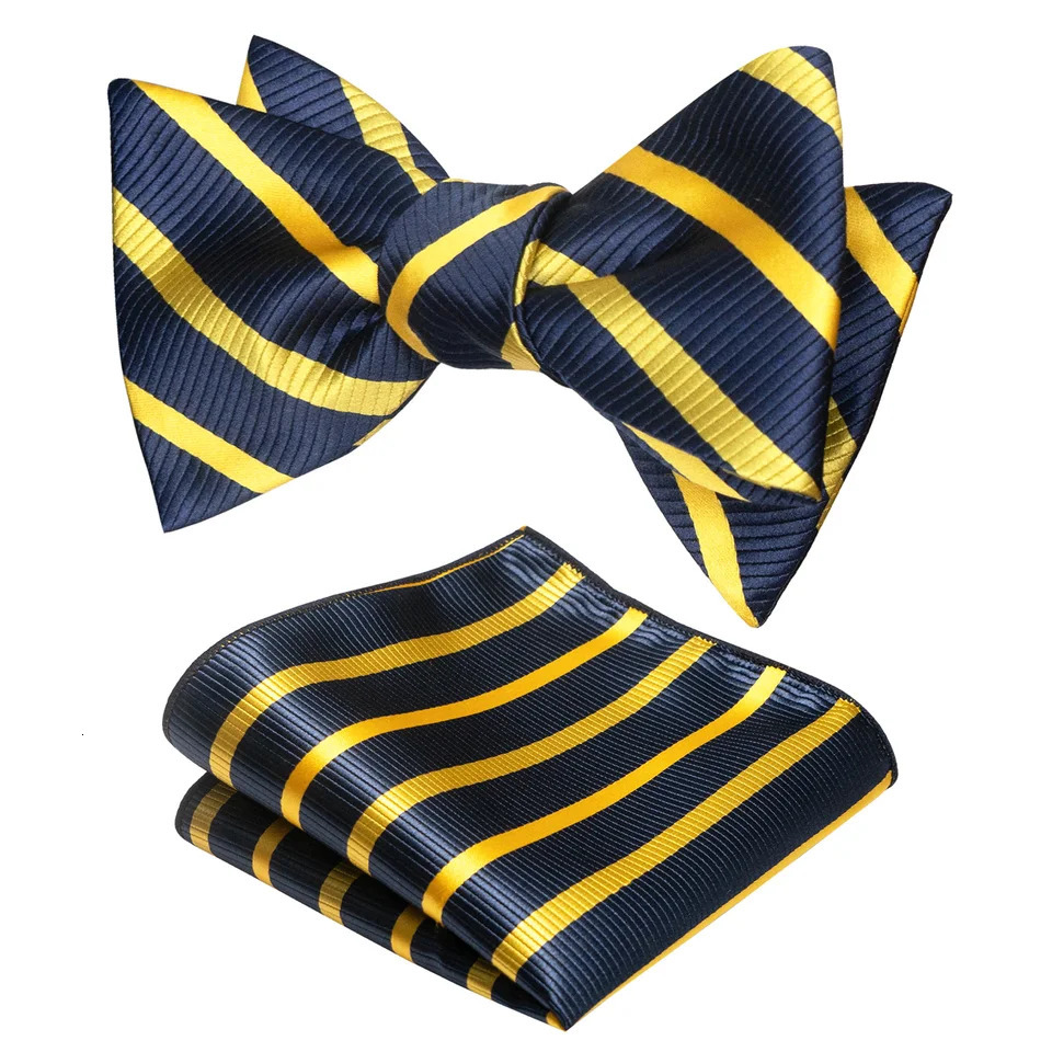EASTEPIC Striped Bow Tie for Men Hanky Set Plaid Accessory Paisley Neckwear Floral Design Polka Dot Black Evening Party 260130