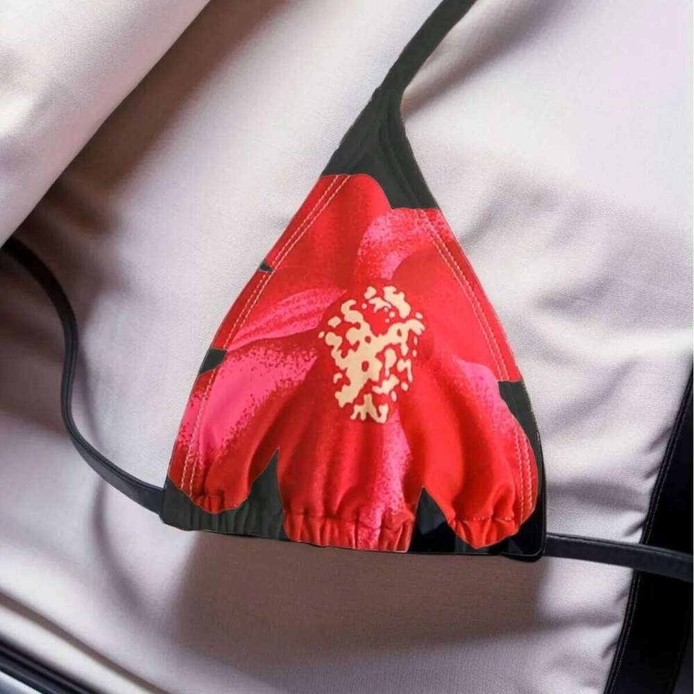 Women 2024 New Accounting Strap Printed Split Swimsuit Bikini C260207