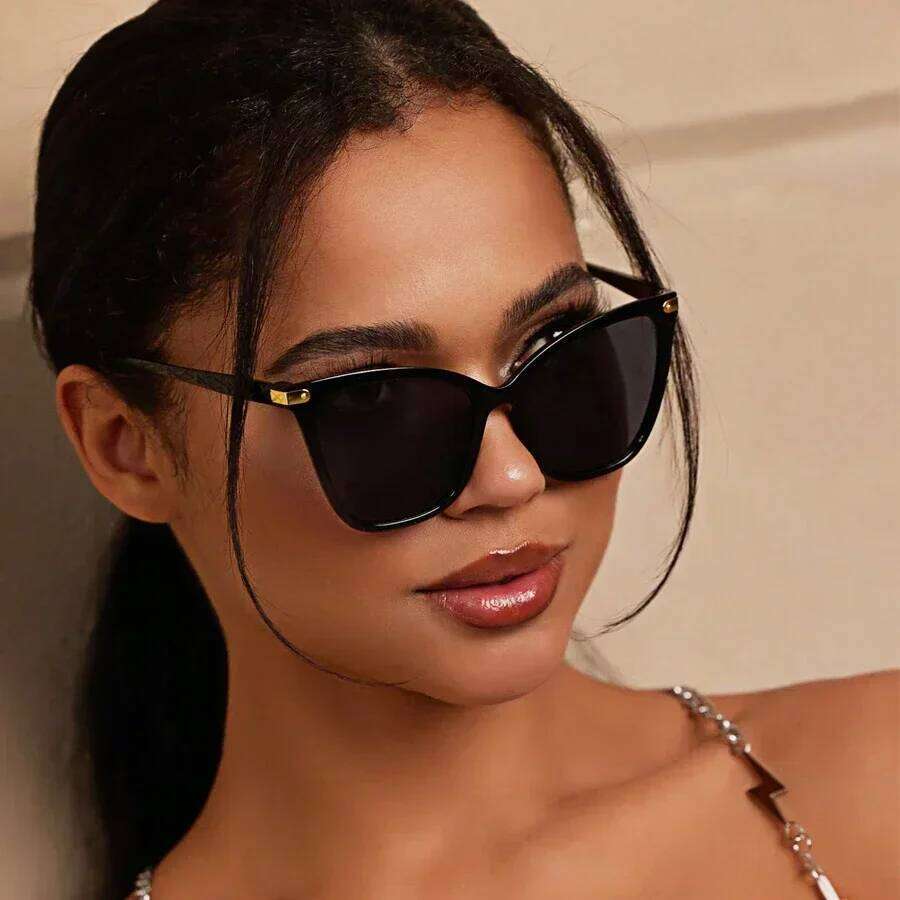 Vintage Cat Eye Sunglasses Women Luxury Designer Cateye Sun Glasses for Ladies New Fashion Square Sunglass Female Y260207