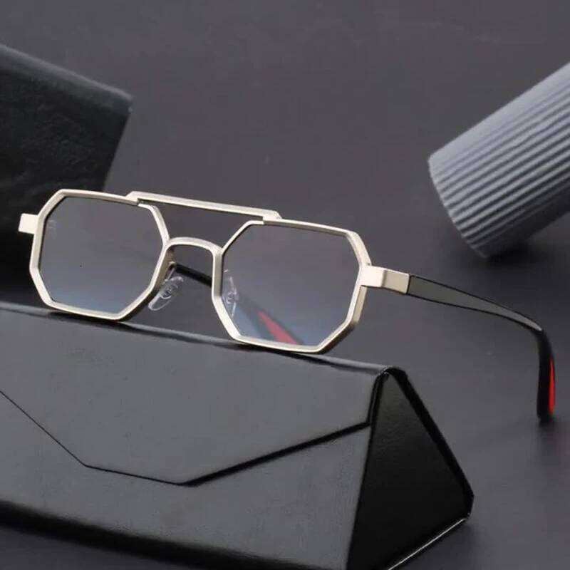 New Vintage Square Sunglasses Women Men Rectangle Sun Glasses Polygon Eyewear Oculos De Sol for Male Female Eyeglasses Y260207
