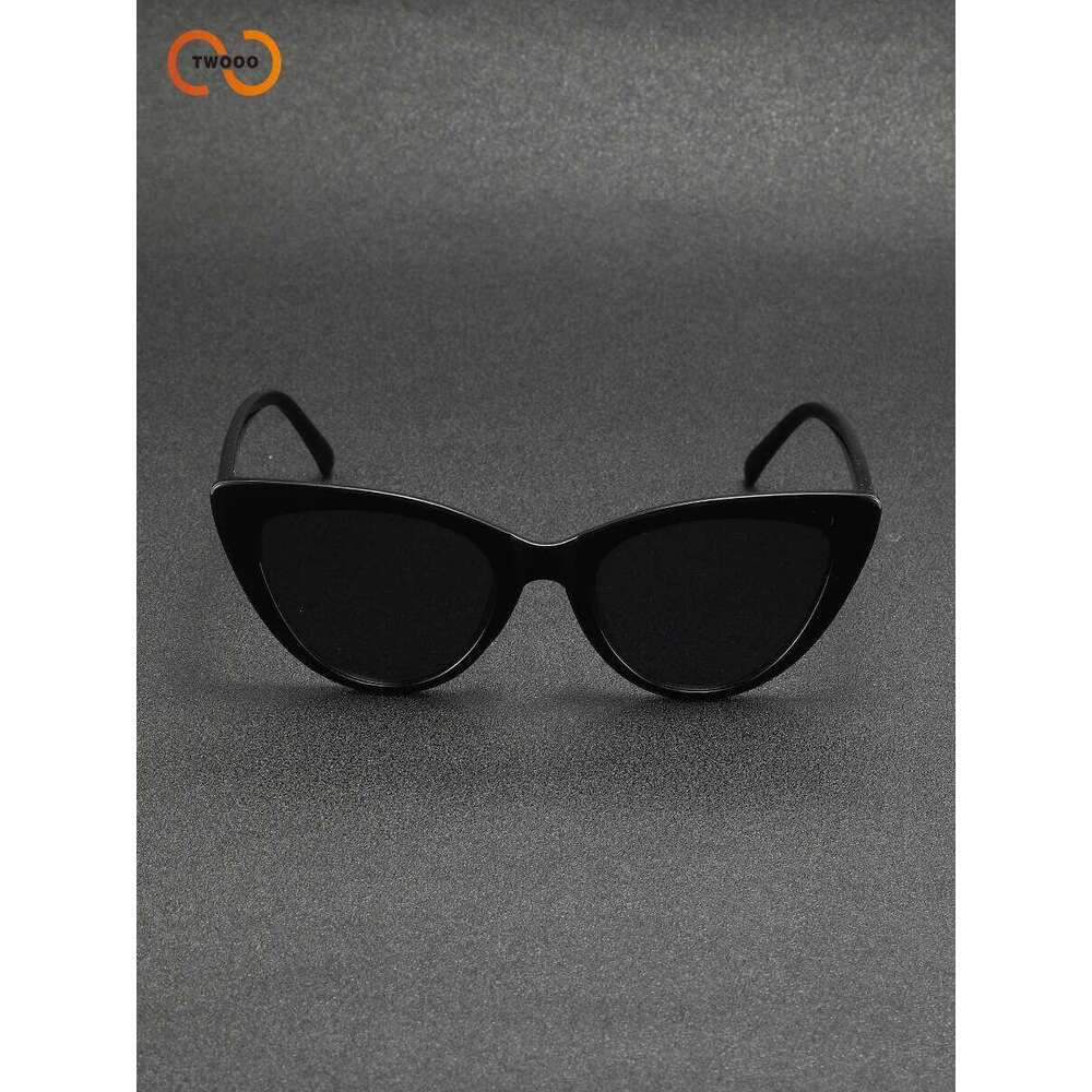Women's Slim Cat Eye Sunglasses, 90s Retro Narrow Frame, UV400 Protection Anti-Glare Lenses, Trendy Shades Y260207