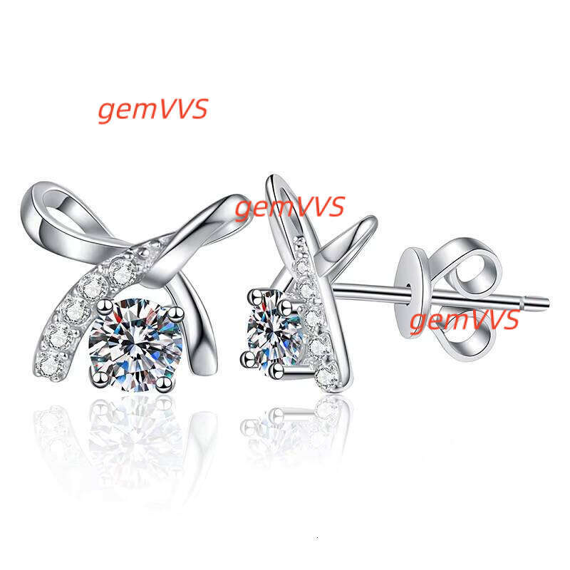 Diamond Earring With GRA Certificate Fine Jewelry Moissanite Large Earrings 925 Sterling Silver For Women