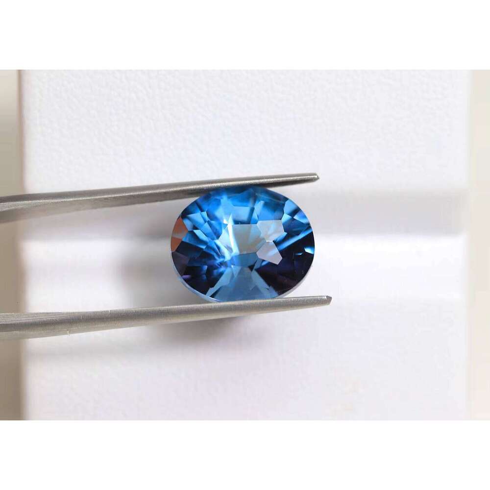 Lab Grown Gemstone Well Polished Oval Shape Alexandrite Faceted Cut Synthetic Color Change Stone Gift For Her