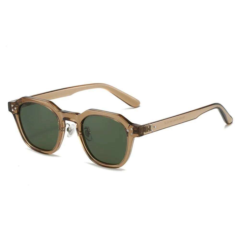 Korean Style Retro Small Frame Polygon Square TR90 Sunglasses Classic Fashion Sun Glasses Daily Wear Y260207