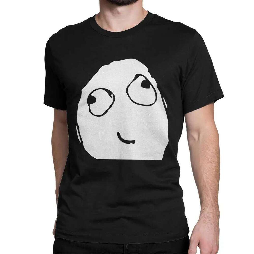 Derp Face Meme Trollface Men Women T Shirts Rage Comic Funny Anime Novelty Tees Short Sleeve T-Shirt 100% Cotton Summer Clothes C260207