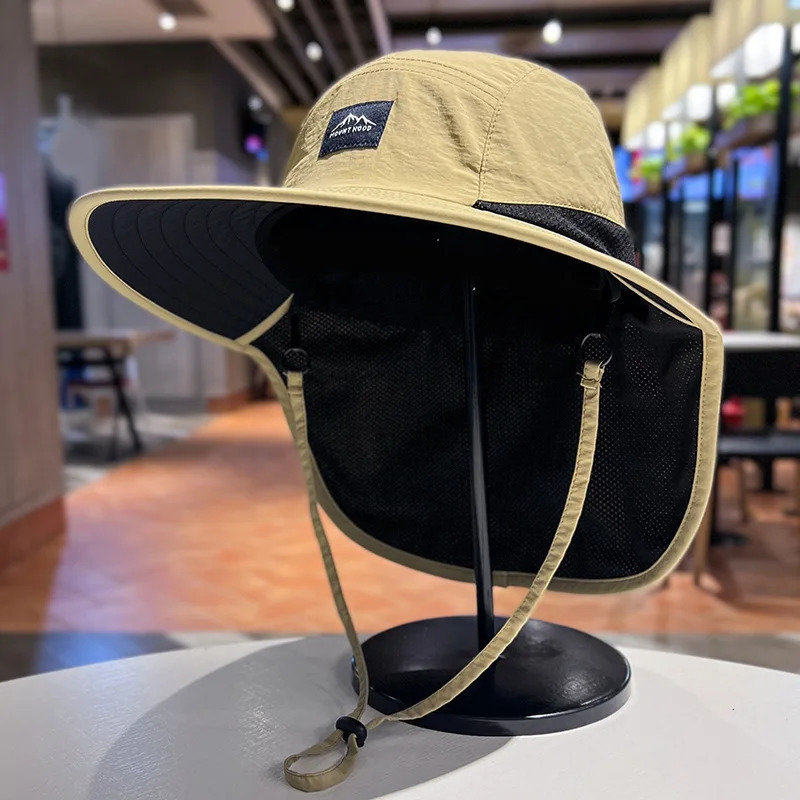1pc Anti-UV Sun Protection Fisherman Outdoor Hat Thin Hiking Quick Drying Shawl Neck Protector Summer Waterproof Ride Unisex 260204