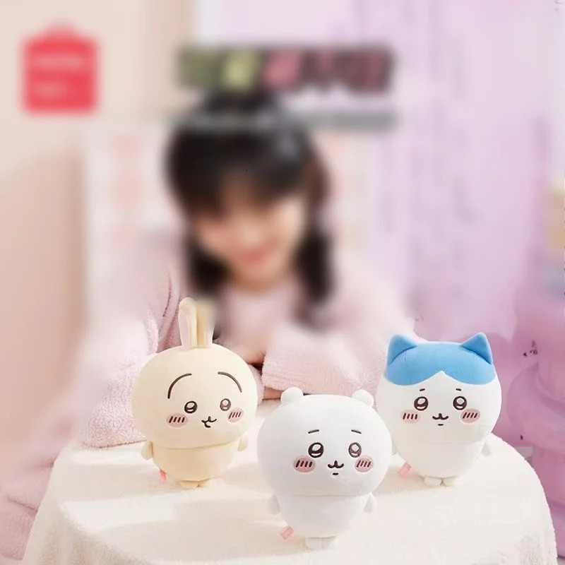 nime Figures Chikawas Cartoon Cute Plush Keychain Figures Hachiware Usachi Small Feet Pendant Self Deprecating Bear Doll Gift 260130