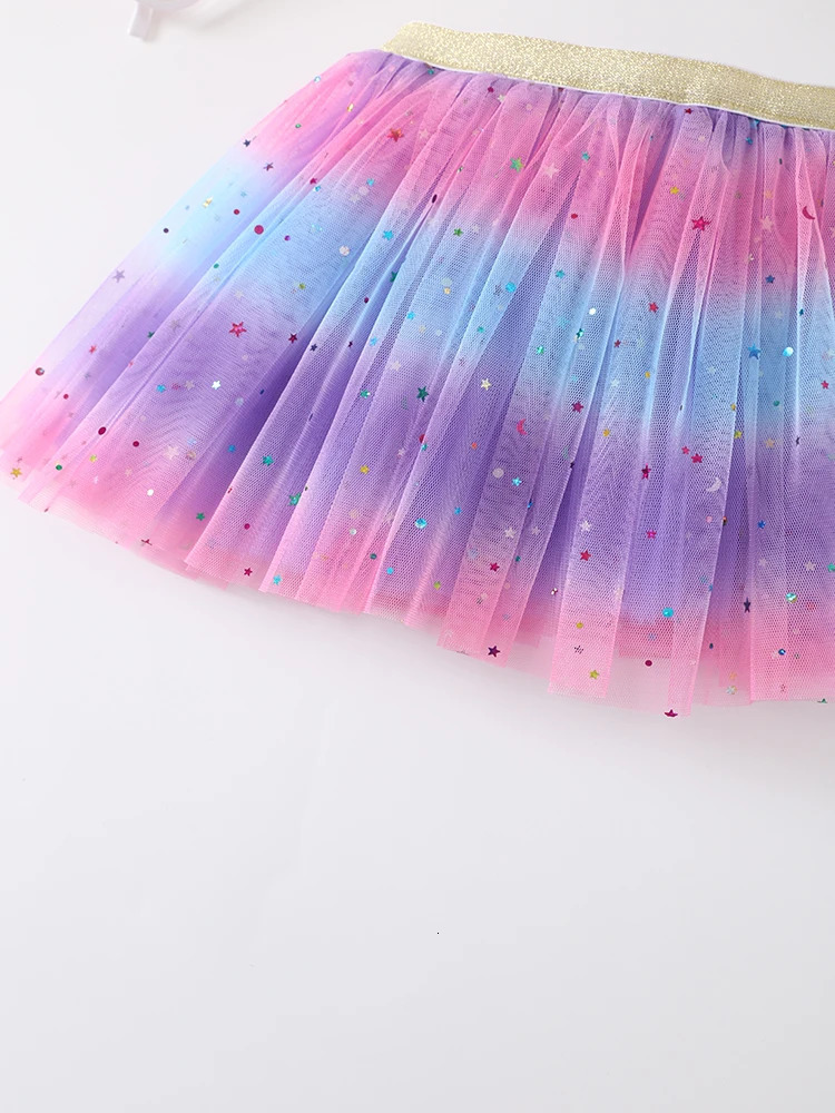 Princess Infant Baby Girls Multilayer Skirt Short Yarn Tutu Fluffy Elastic Waist Rainbow Assorted Color Aline Skirts 260207