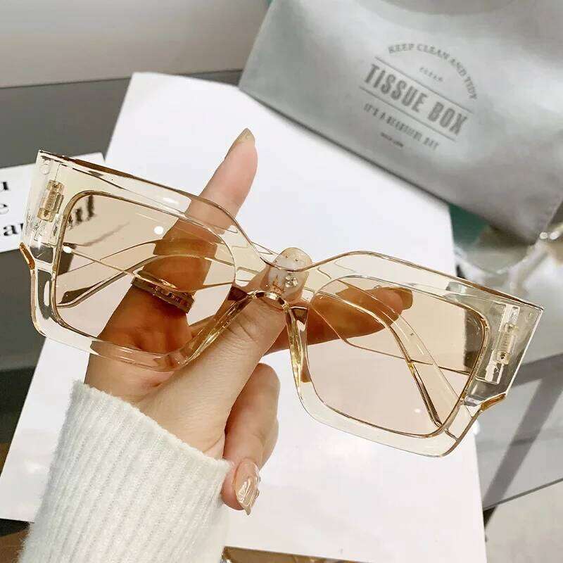 New Vintage Square Sunglasses Woman Fashion Retro Sun Female Eyewear Brand Designer Glasses UV400 Gafas De Sol Y260207