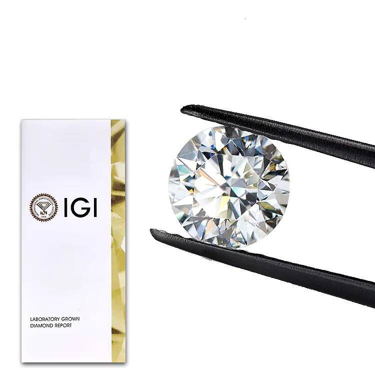 35 Ct IGI White Loose Lab Grown round Brilliant Cut Diamond VS1 Clarity for Engagement Rings or Jewelry Making
