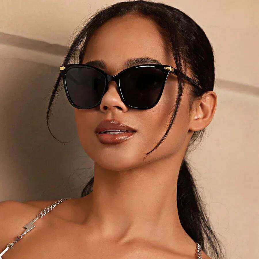 Vintage Cat Eye Sunglasses Women Luxury Designer Cateye Sun Glasses for Ladies New Fashion Square Sunglass Female Y260207
