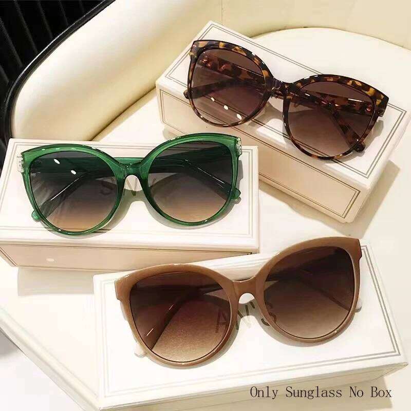 Cat Eye Sunglasses Outdoor Driving Sunshade Decoration Oversize Frame Glasses UV Protection Y260207