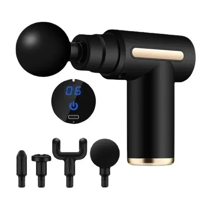 USB Mini Massage Gun Fascia Machine Muscle Relaxation Vibrating Gun Rod Massage Fitness Equipment Neck Grab Fascia Gun 260129