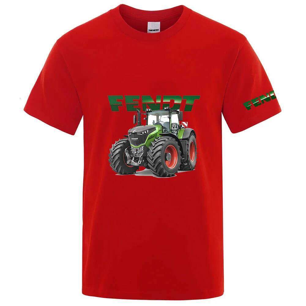 Tractor FENDT Logo Print Quick Dry Sport Fashion Men's 2026 Short Sleeves Summer Casual Breathable T-shirt C260207