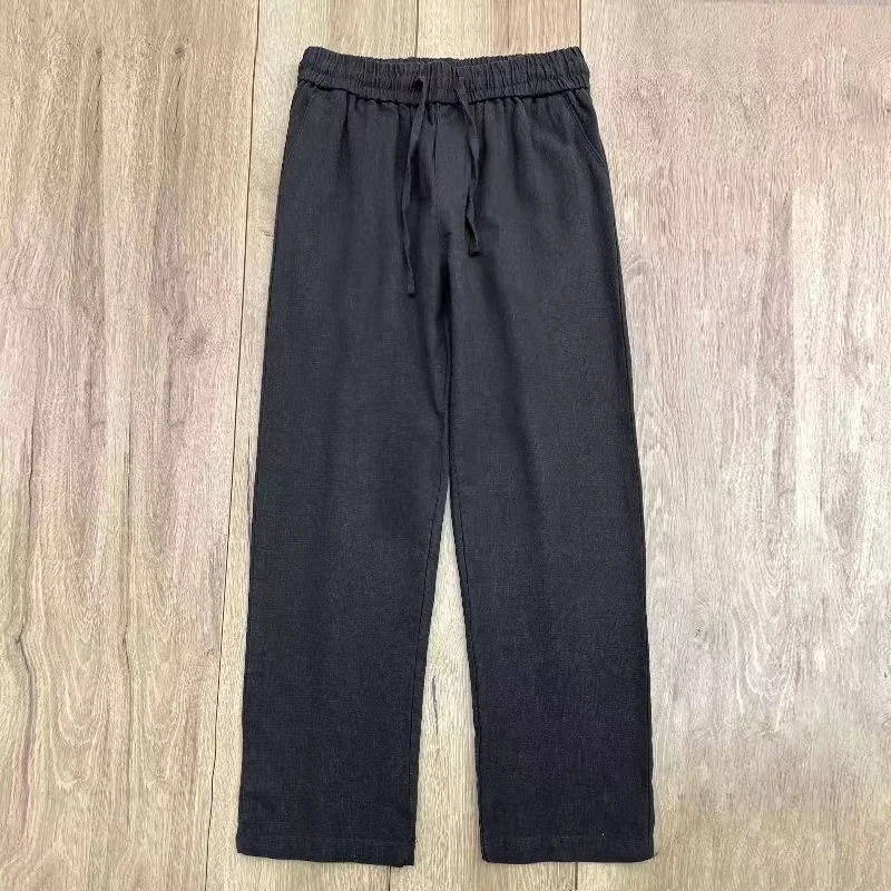 Boho Cotton Linen Pants for Men Summer Lightweight Loose Fit Casual Sweatpants for Walking Jogger Trousers Work 260122