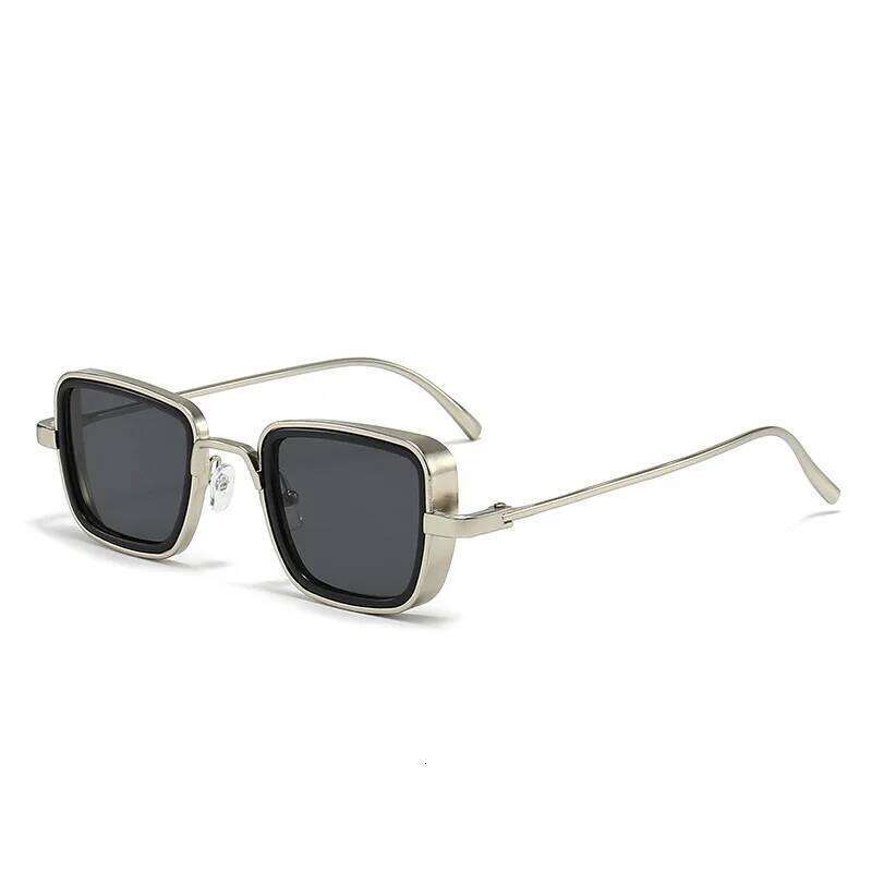 Vintage Metal Frame Square Sunglasses For Women Men Punk Sun Glasses Eyewear Oculos De Sol for Male Female Eyeglasses Y260207