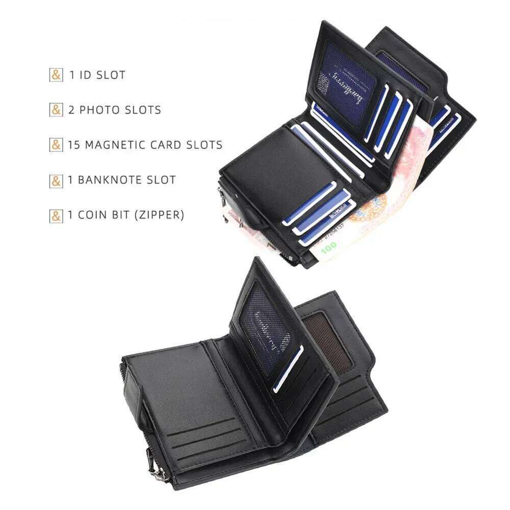 Personalized PU Leather Wallet Women Custom Name/Logo Card Holder with Zipper Closure - Fashionable Gift Purse for Her Y260206