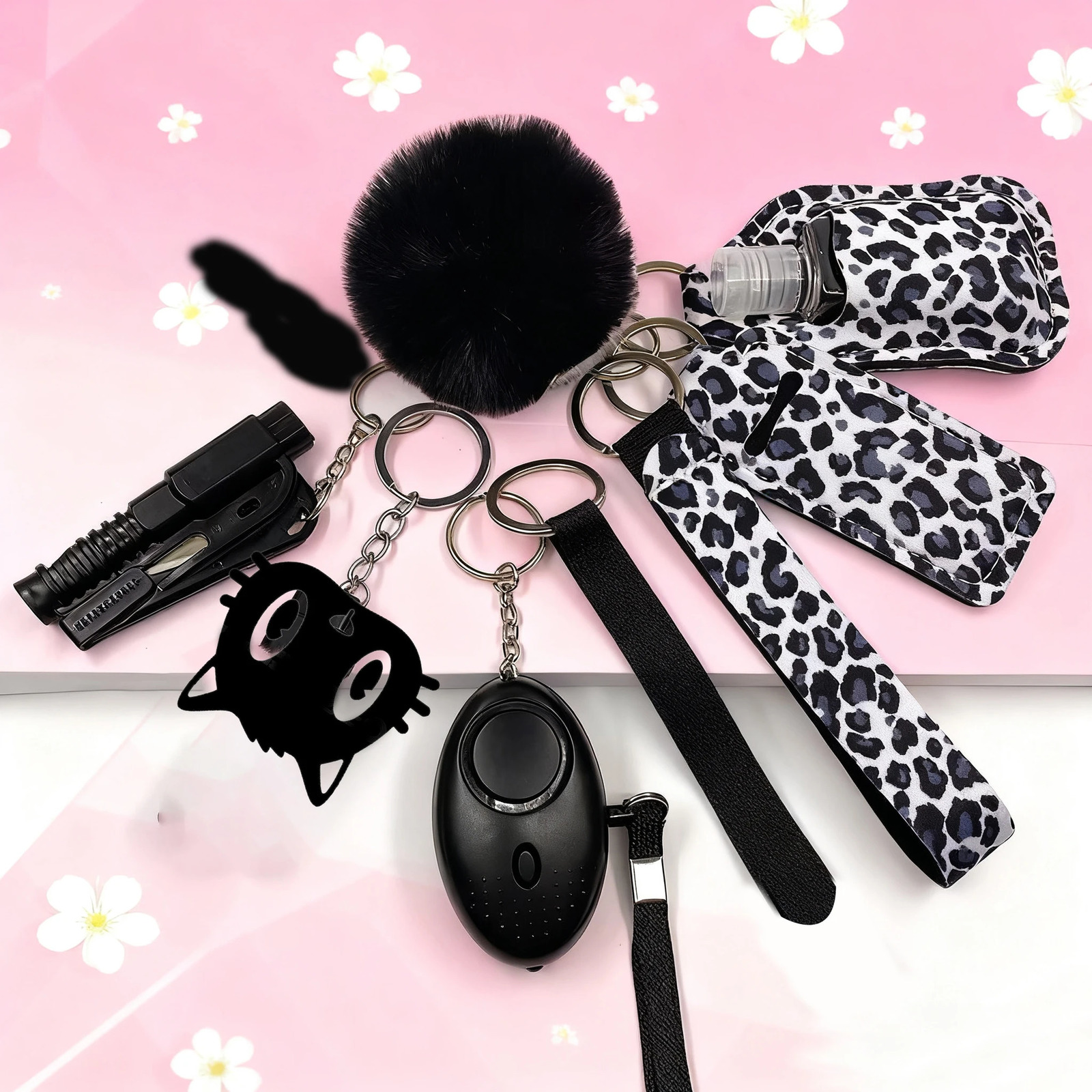 10Pcs Girl Security Self Defense Keychain Protection Personal Defensive Alarm Key chain Accessories Women Product 260107