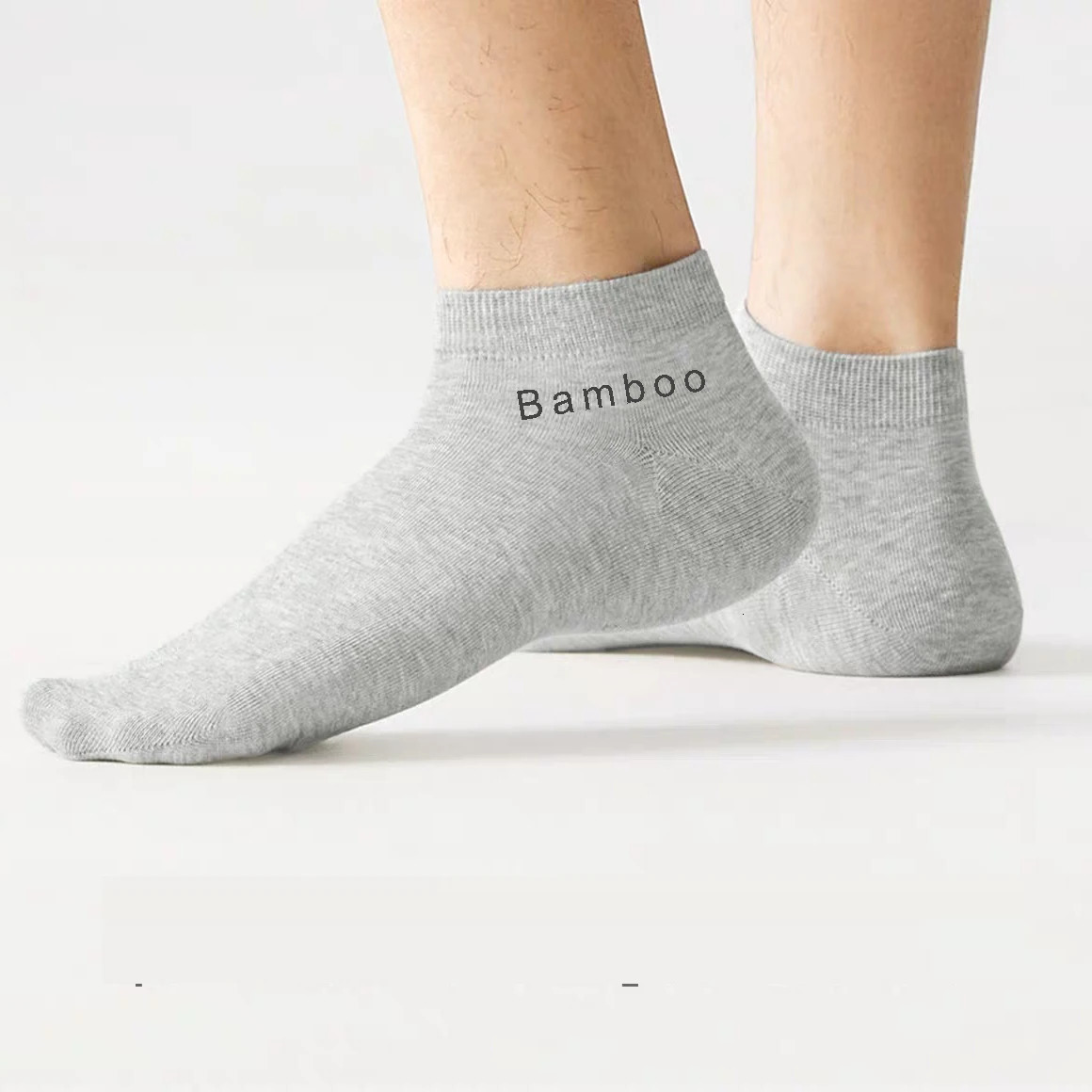 51015 Pairs Mens Bamboo Fiber Socks Short High Quality Casual Breatheable Anti-Bacterial Man Ankle Socks Men Size 38-45 260202
