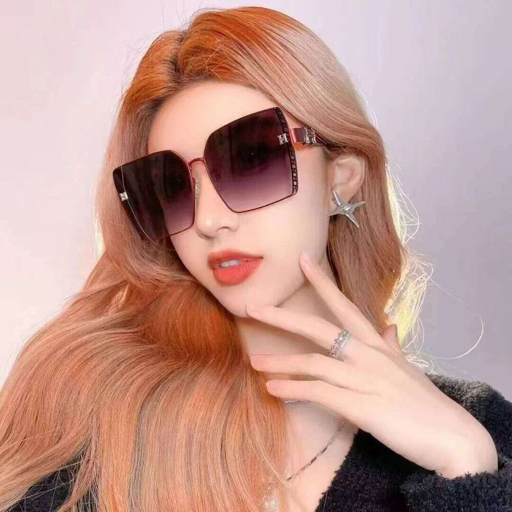 Luxury Oversized Sunglasses for Women Frameless Chic Lightweight DS-7705 New Style Y260207