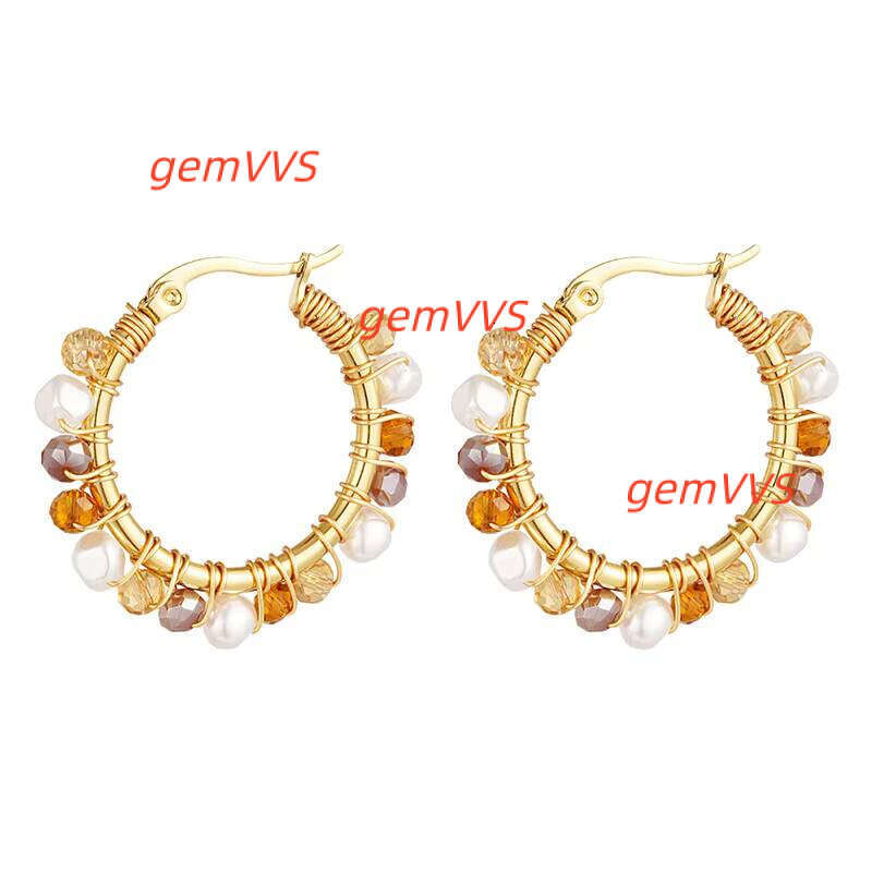 Custom Trendy Heart Fashion Jewelry 18K Gold Plated Stainless Steel Moissanite Drop Earrings For Women Gift