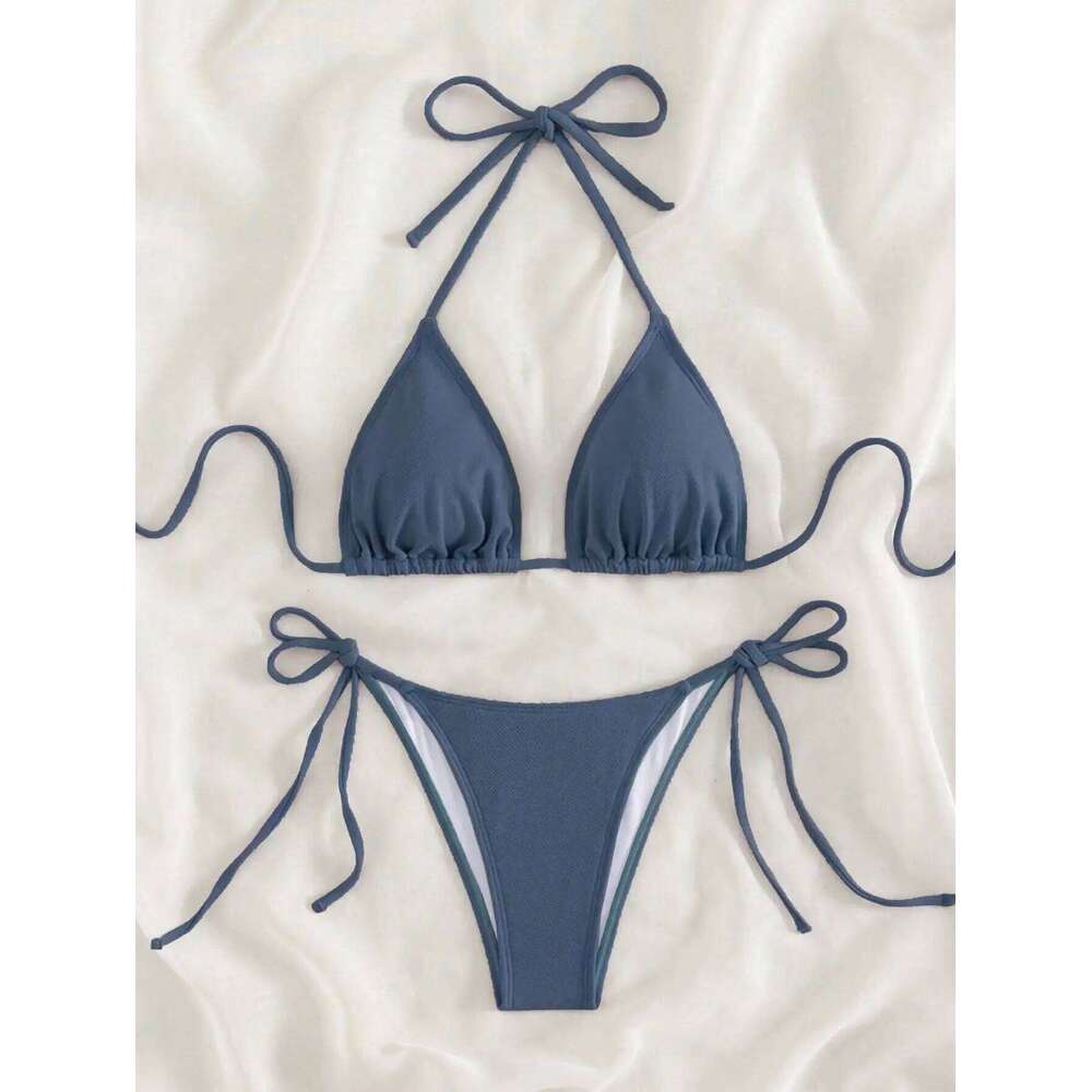 Summer white mi-grid bikini set sexy mature spring seaside photo shoot suitable for women C260207