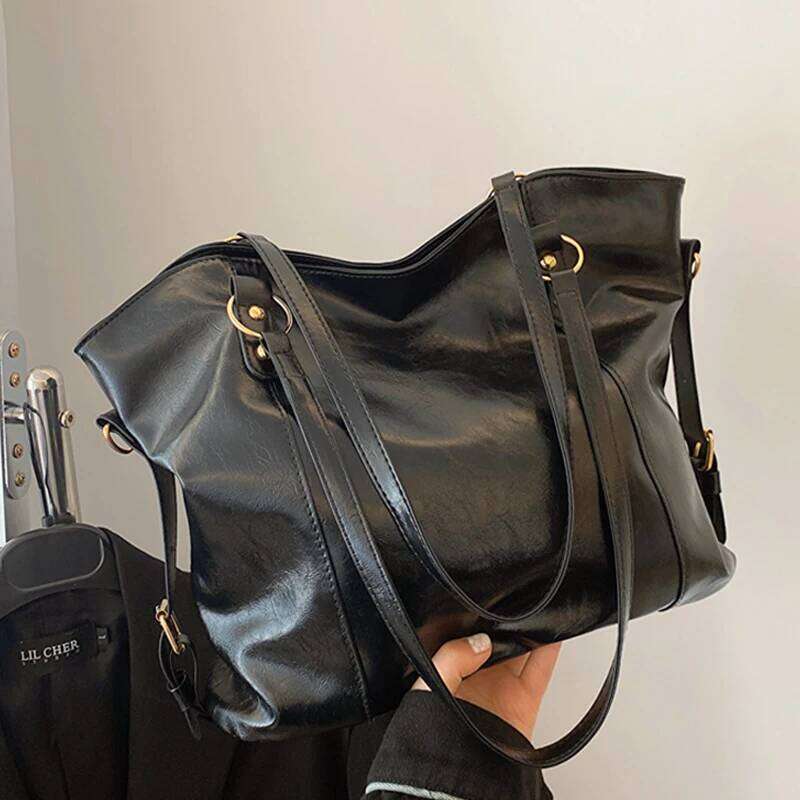 Large Capacity Fashionable Retro Women S Shoulder New Tote Bag C260207
