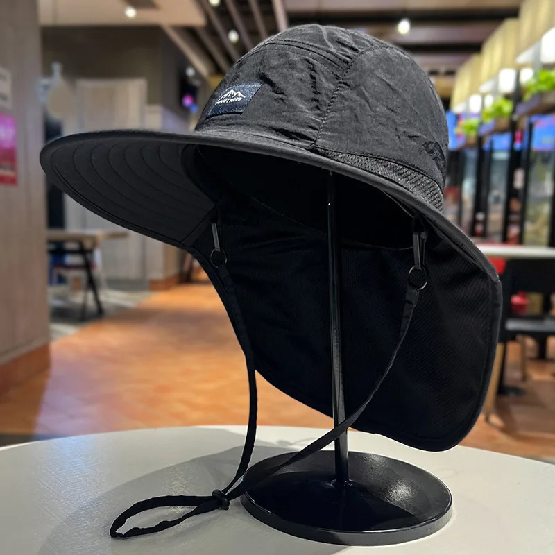 1pc Anti-UV Sun Protection Fisherman Outdoor Hat Thin Hiking Quick Drying Shawl Neck Protector Summer Waterproof Ride Unisex 260204