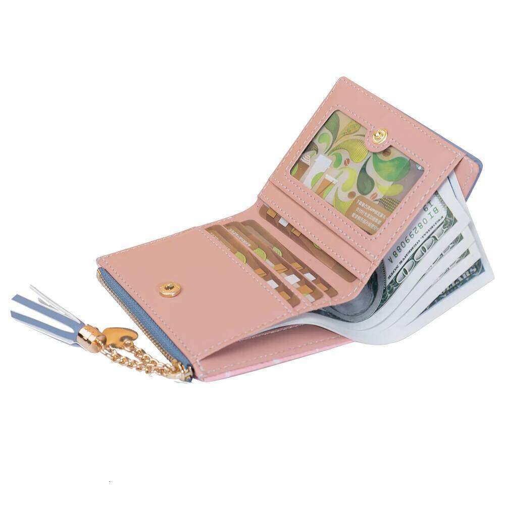 Women's Vintage Fashion Alphabet Print Purse Zipper Multi-Slot Card Bag Portable Wallet for Women Y260206