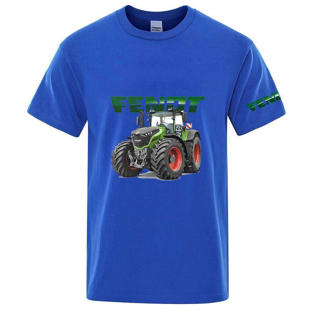Tractor FENDT Logo Print Quick Dry Sport Fashion Men's 2026 Short Sleeves Summer Casual Breathable T-shirt C260207