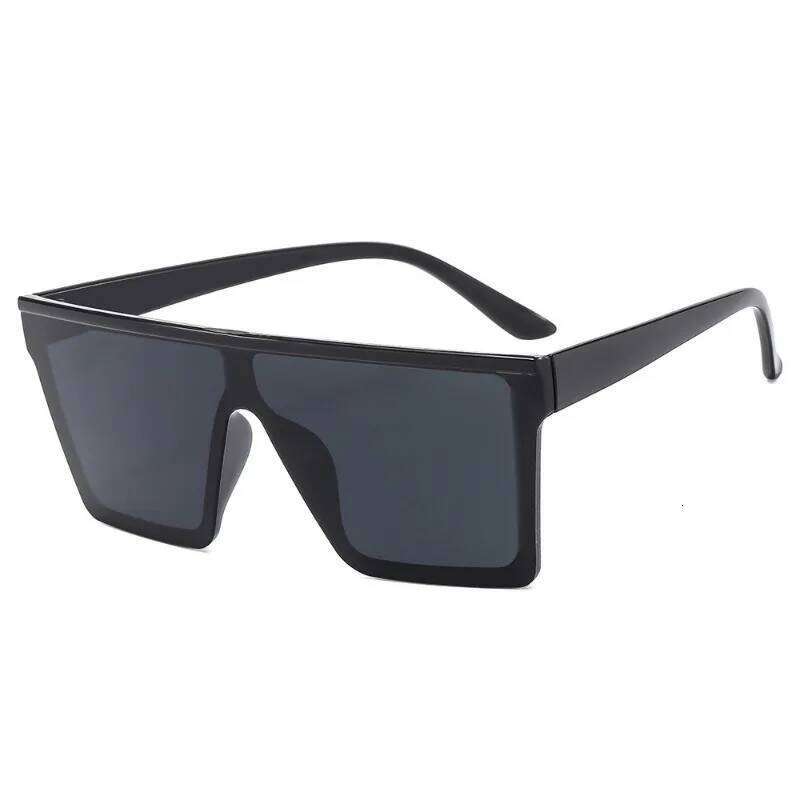 New Large Frame Joined Body Square Sunglasses Women's gradient street photo Sun Glasses Men's Outdoor Driving Eyewear UV400 Y260207