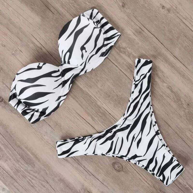 Swimwear Women Swimsuit 2023 Leopard Brazilian Bikini Set Push Up Bathing Suit Female Summer Beach Wear Biquini C260207