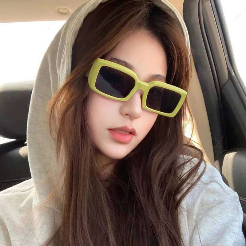 New Vintage rectangle Sunglasses Women Men Square Pc Frame Sun Glasses Female Brand Retro Shades Fashion Oculos De Sol for Male Y260207