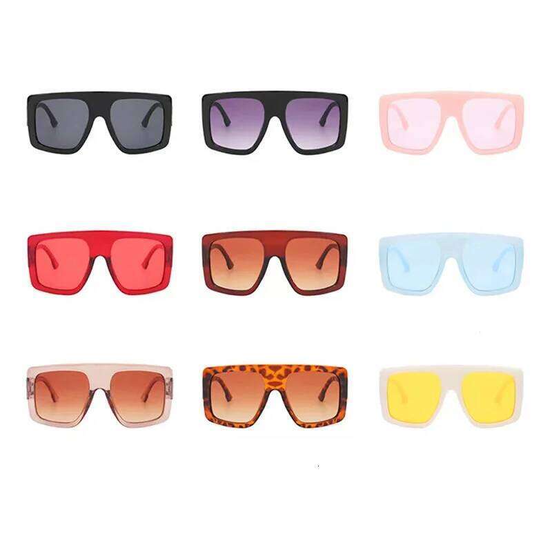 New Women's Oversized Frame Sunglasses Women Fashion Jelly Square Sun Glasses Outdoor Travel Lady Eyewear UV400 Oculos De Sol Y260207