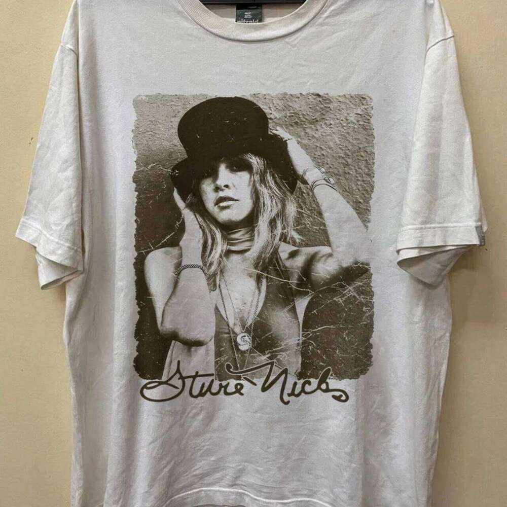 Stevie Nicks 90s Fleetwood Mac Band for Men Women Tshirt Casual and Comfortable Summer Cotton Tops C260207
