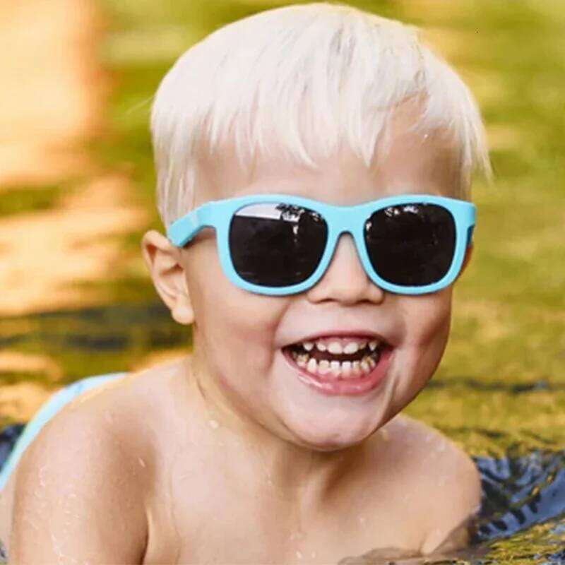 Kids Polarized Sunglasses TR90 Boys Girls Sun Silicone Safety Glasses Gift for Children Baby UV400 Eyewear Age 3-12 Y260207