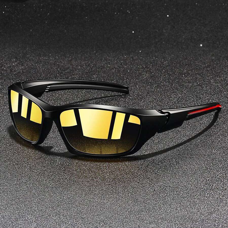 Fashion Vintage Sports Driving Fishing Unisex Night Vision Glasses Reduce Visual FatigueAnti-Glare Anti reflective UV400 Eyewear Y260207