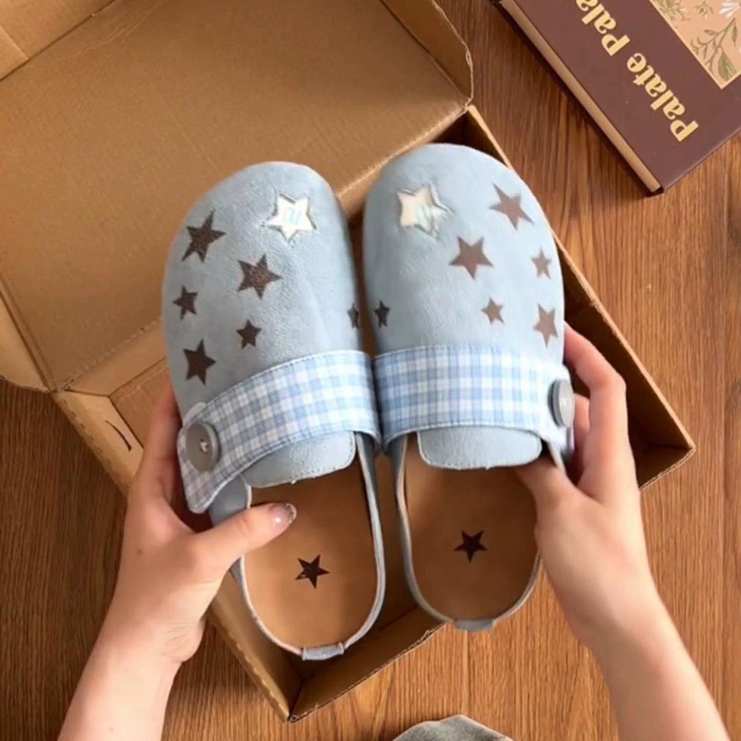 Women'S Summer New Style Outside Wear A Foot Pedal Flat Shoes Inside The Increased Head Half Slipper Single Shoes