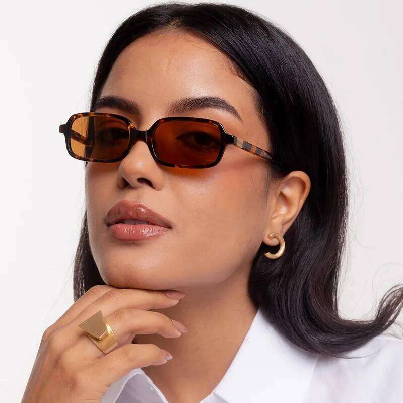 Luxurious Rectangle Sunglasses Women Oval Vintage Brand Designer Square Sun Glasses Men Shades Female Eyewear Y260207