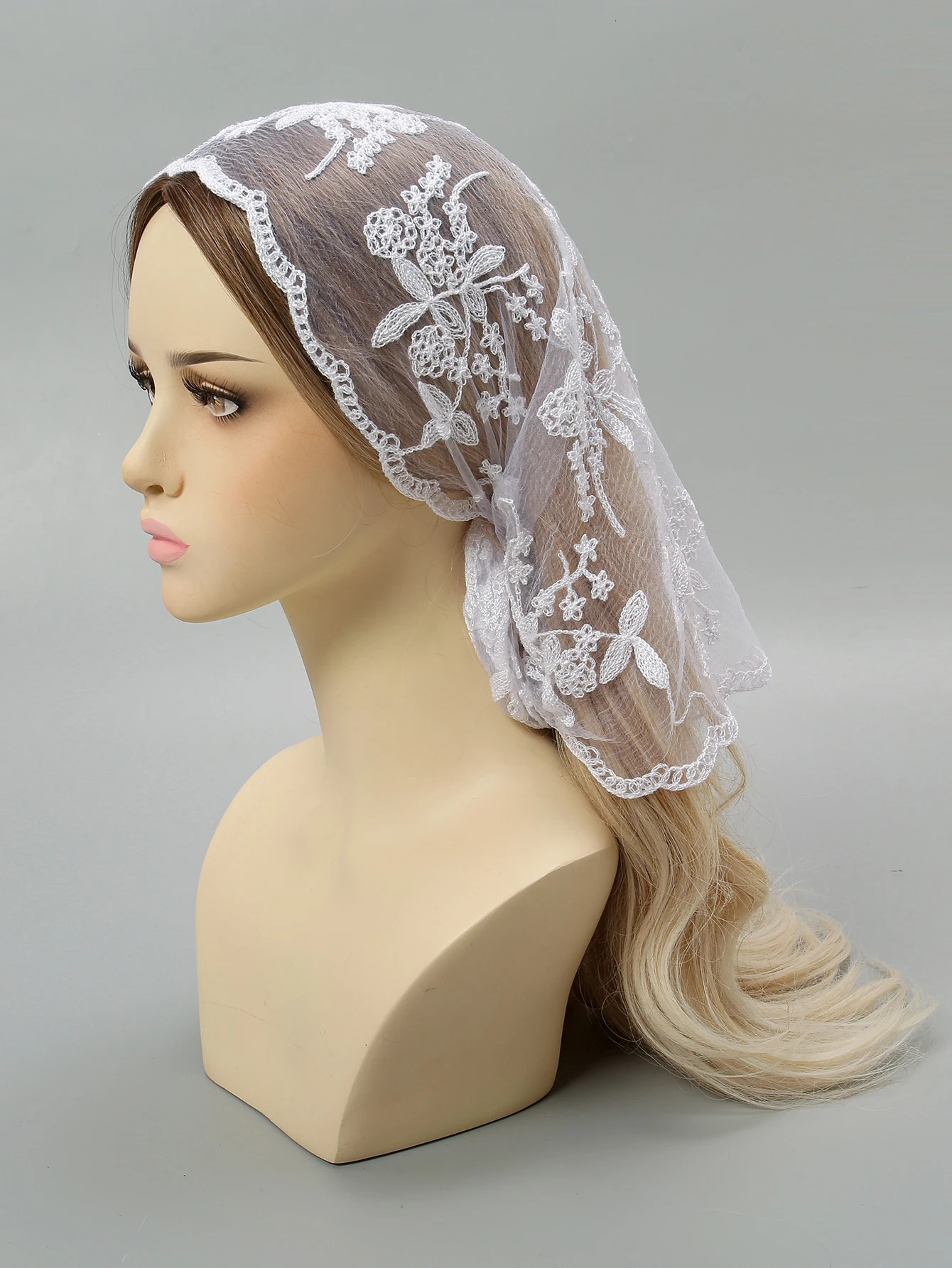 Fashion Ins Lace Hair Scarf Women Retro Triangle Hair Bands Vintage Triangular Headscarf Girls Elegant Headwear Hair Accessories 260107