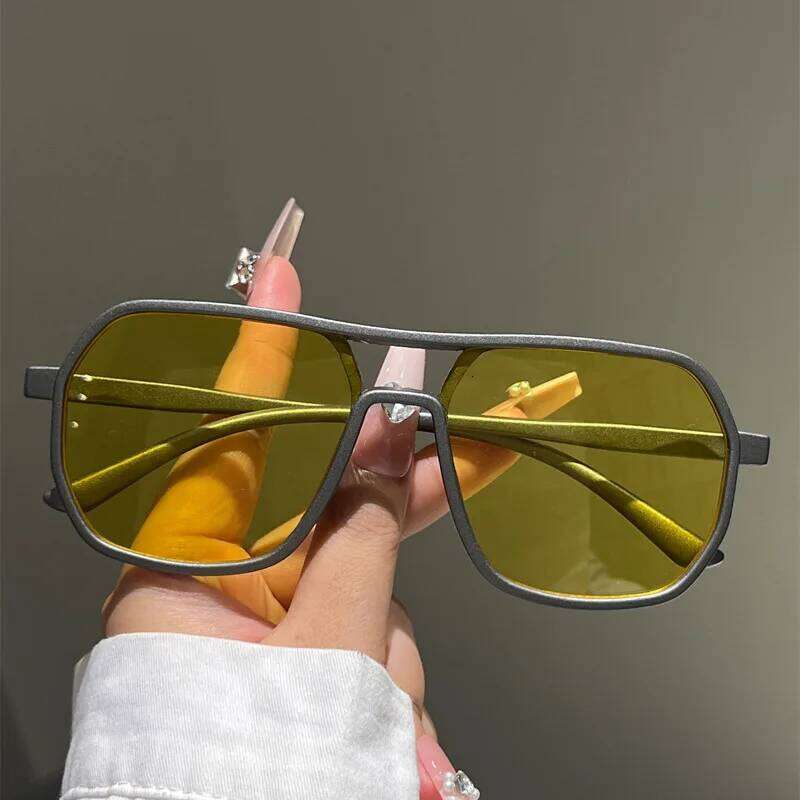 Vintage Square Sunglasses For Women Men Rectangle Sun Glasses Oval Eyewear Oculos De Sol for Male Female Eyeglasses Y260207