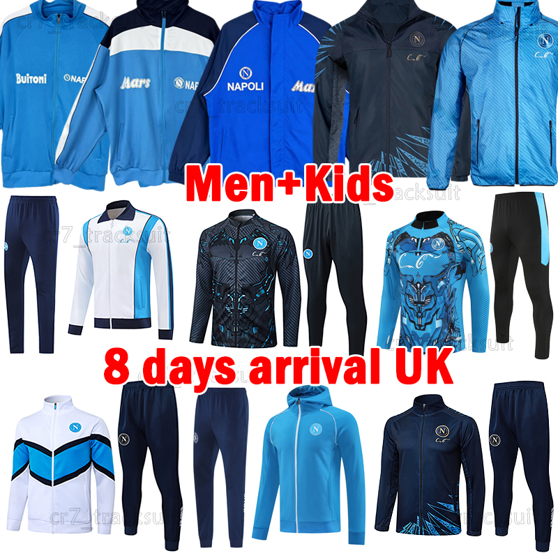 3XL 2025 2026 Napoli Naples Tracksuits HOJLUND LUKAKU DE BRUYNE McTOMINAY ANGUISSA Training Vest Football Shirts Windbreaker Long Sleeves trench coat Soccer Sets