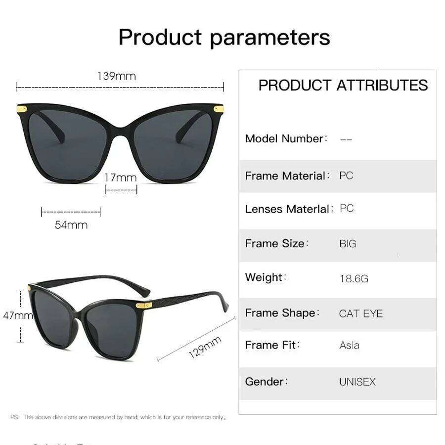 Vintage Cat Eye Sunglasses Women Luxury Designer Cateye Sun Glasses for Ladies New Fashion Square Sunglass Female Y260207