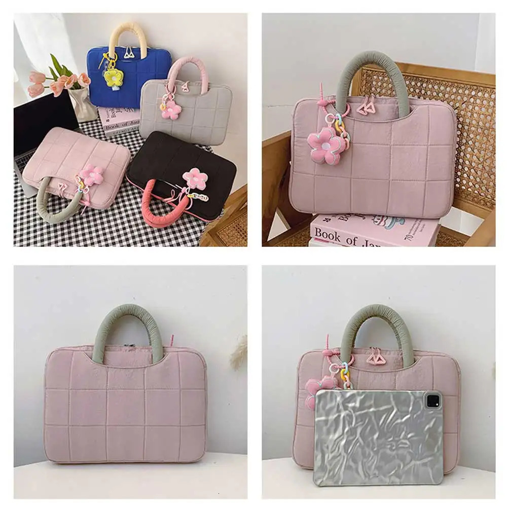 Lightweight Puffy Laptop Sleeve 14/16 Inch Laptop Briefcase Notebook Sleeve Notebook Case Portable Handbag for Women 260124