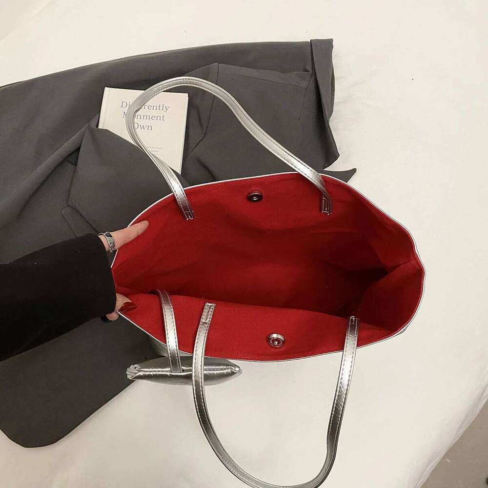 LEFTSIDE high-capacity PU Leather Tote Bags For Women 2025 New Trend Female Shoulder Bag Soft Solid Color Handbags And Purses C260207