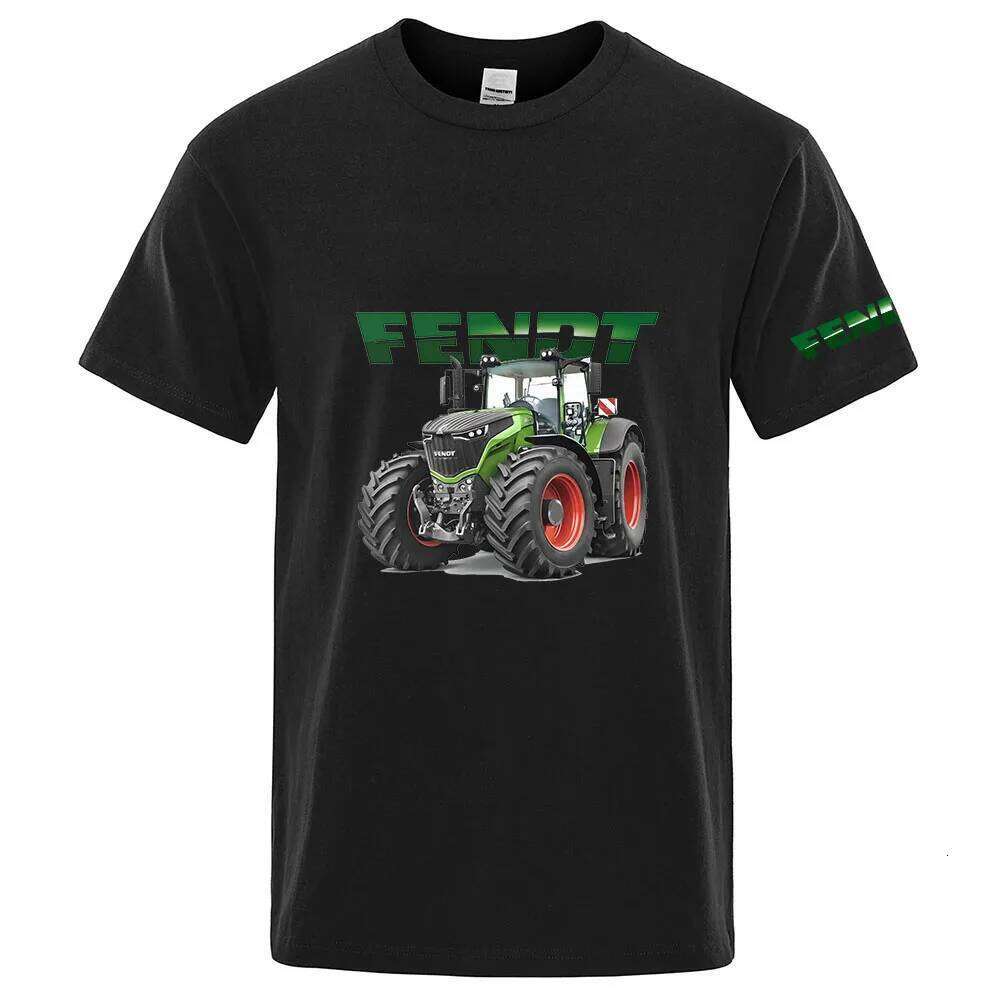 Tractor FENDT Logo Print Quick Dry Sport Fashion Men's 2026 Short Sleeves Summer Casual Breathable T-shirt C260207