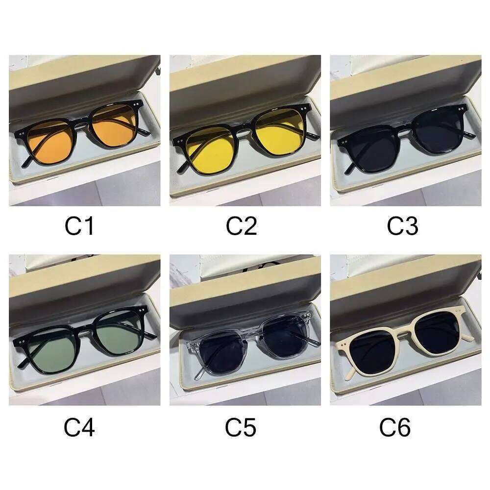 UV400 Sun Glasses Eyewear Men Shades Square Oversized Sunglasses Vintage Y260207