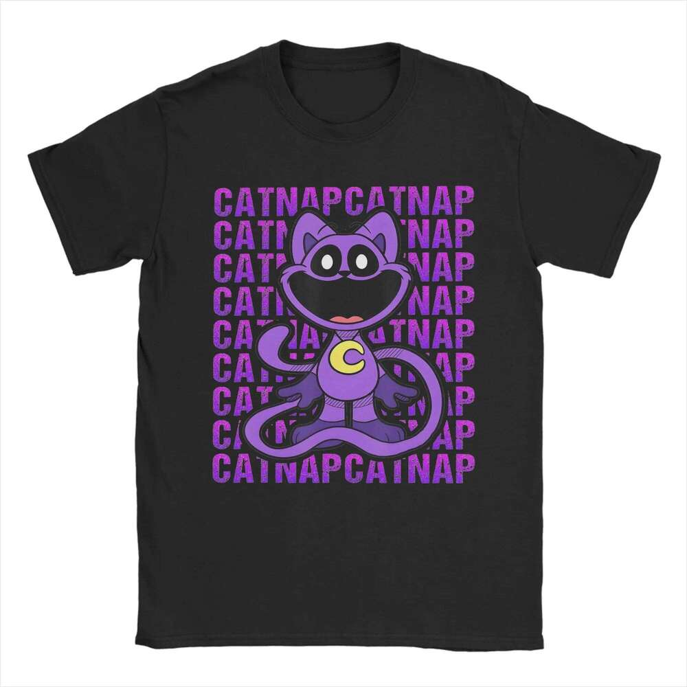 Catnap Smiling Critters T-Shirt Men Women Novelty Pure Cotton Tee Shirt Round Neck Short Sleeve T Shirts Gift Clothes C260207